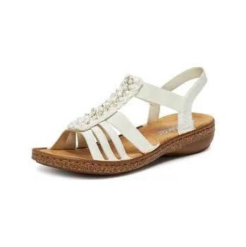 Dámské sandále Sandály Rieker 62809-60 Bílá 38