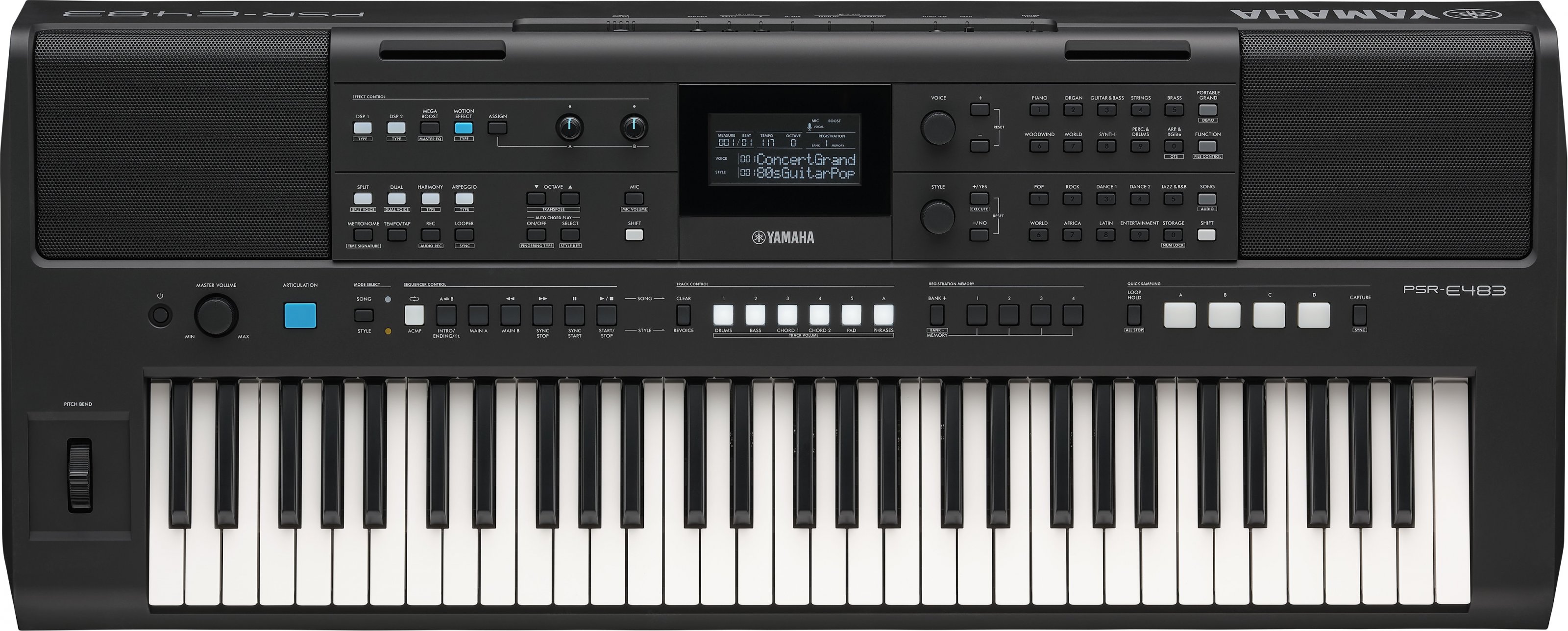 Yamaha PSR-E483 + prodloužená záruka 3 roky