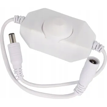 LED páska STMÍVAČ LED OVLADAČ MANUÁLNÍ DIMMER PRO LED PÁSKY 12V 24V 4A 48W BÍLÝ