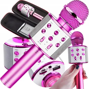 Mikrofon BEZDRÁTOVÝ KARAOKE MIKROFON PRO DĚTI S BLUETOOTH REPRODUKTOREM