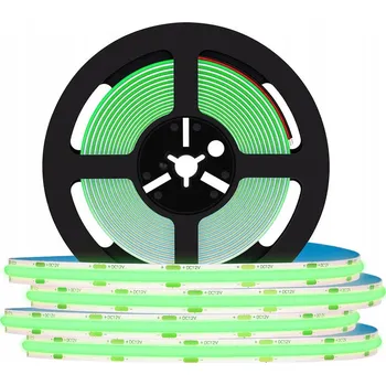 LED páska VÝKONNÝ LED COB pásek 1 METR 12V NEONOVÝ EFEKT ZELENÝ