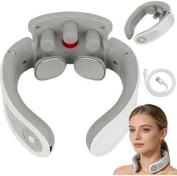 Masážní přístroj MASÁŽNÍ PŘÍSTROJ NA KRK, ŠÍJI A ZÁDA SHIATSU BEZDRÁTOVÝ S VYHŘÍVÁNÍM