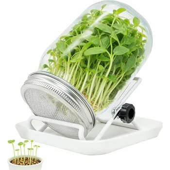 Sklenice Nakličovací Nádoba Skleniková - klíčky, nádoba na pěstování klíčků doma 750 ml