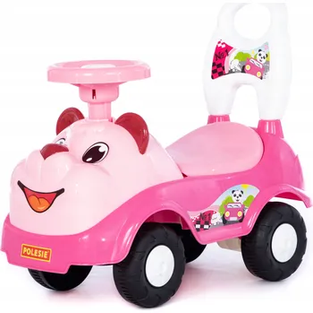 Odrážedlo Polesie odrážedlo Mila růžový plyšový medvídek