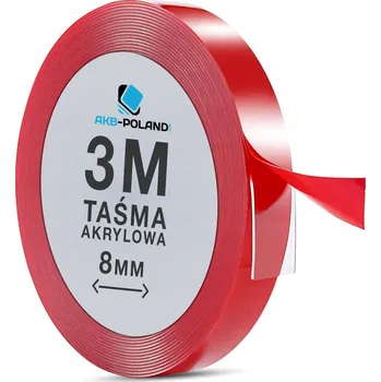 Oboustranná lepicí páska 3M akrylová 8 mm transparentní samolepicí silná