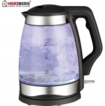 Rychlovarná konvice Elektrická konvice Herzberg HG-5044 2200 W, 1,8 l, černá