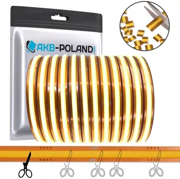 LED páska LED COB pásek 12V NEON 528 5M role BÍLÁ STUDENÁ, dělitelný (FREE CUT) - libovolné zkrácení