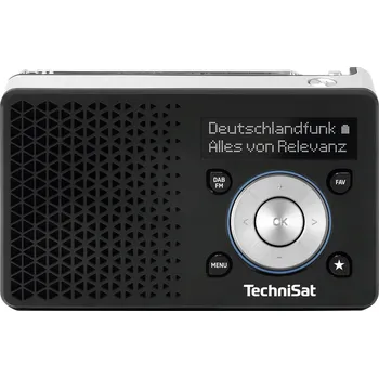 Radiopřijímač TechniSat DIGITRADIO 1 A 0100/4997 Akumulátorové rádio, DAB plus , FM, DAB plus , FM, s akumulátorem, černá, stříbrná