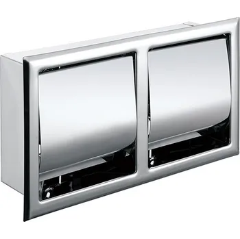 Bemeta Držák toaletního papíru, dvojitý, vestavný, s krytem 104112435