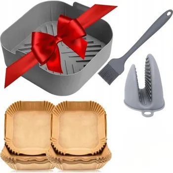 Obraz Hnědý pečicí papír se silikonem 20x20 cm, opakovaně použitelný