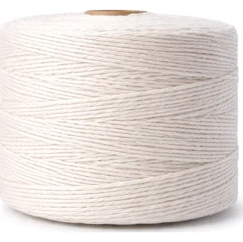 Nit Makramé bavlněný provázek - bílý| 3 mm - 1000 m
