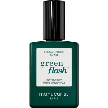 Lak na nehty Manucurist GREEN FLASH gelový lak na nehty SNOW 15ml