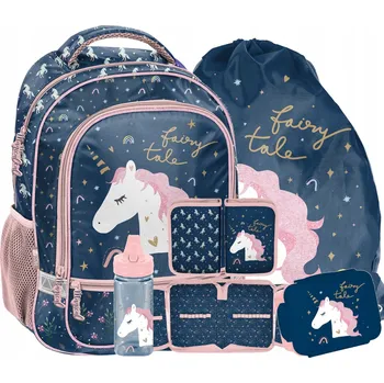 Školní batoh Školní batoh Paso vícekomorový velký (vejde se A4) jednorožci 18 l