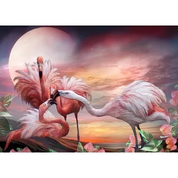 Obraz DIAMANTOVÁ MOZAIKA 5D Diamantová výšivka PLAMEŇÁCI