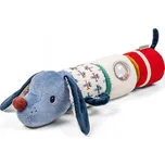 Senzorická hračka Lilliputiens Pejsek Jules velký chrastící váleček 34 cm