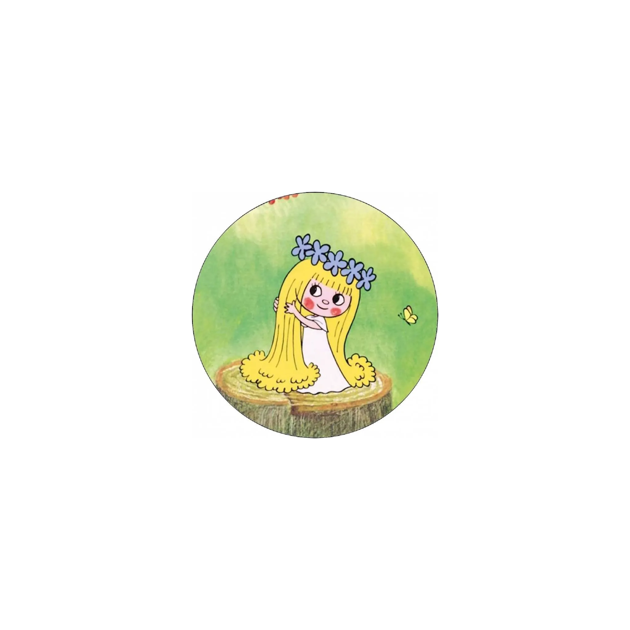 Fotografie 1 - Jedlá dekorace na dort Jedlý papír na dort kulatý 19,5 cm Víla Amálka