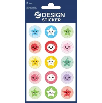 samolepka Brokátové motivační samolepky Veselé hvězdičky 15