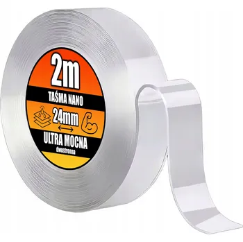 Lepicí páska SILNÁ NANO PÁSKA VODĚODOLNÁ OBOUSTRANNÁ 2m
