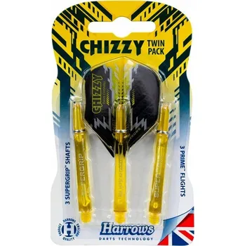 Příslušenství pro šipky Harrows Twin Pack CHIZZY letky + násadky Supergrip