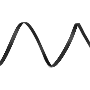 Stuha Rypsová stuha / poutko šíře 3 mm, střední, 8 černá