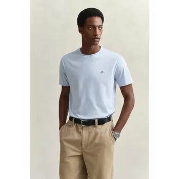 Pánské tričko TRIČKO GANT REG SHIELD SS T-SHIRT FRESH BLUE