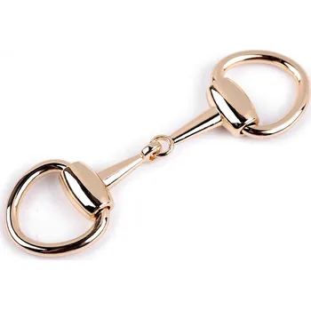 Kovová spona ke zdobení oděvů, šátků a doplňků, velké, 2 růžové zlato