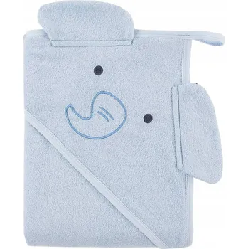 Eevi Osuška s kapucí Mellow Modrá 100x100 cm