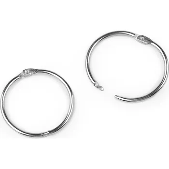 Rozpojovací / knihařský kroužek, malé, 6 (Ø30 mm) nikl