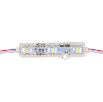 LED páska LED modul Samsung 12V SMD5630 IP68 1,5W bílý, vysoce svítivý