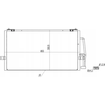Výparník klimatizace Hart 614 477 Kondenzátor klimatizace