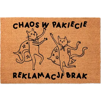 Rohožka KOKOSOVÁ VSTUPNÍ ROHOŽKA PŘED DVEŘE S HUMOREM - ZÁBAVNÁ - ŽÁDNÉ REKLAMACE