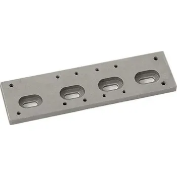 Garážová vrata podložka pod samozavírač FF s lištou - hliníková podložka pod brano k průchozím dveřím do vrat