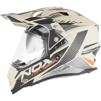 Helma na motorku Enduro helma na motorku NOX N312 Track matná pískovo-oranžová L