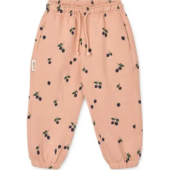 Chlapecké kalhoty Dětské bavlněné tepláky Liewood Arlo Printed Sweatpants LW20074.9BYA oranžová 24X, vel. 98-104