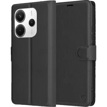 Pouzdro na mobilní telefon Techsuit - Kožené pouzdro - Xiaomi Redmi Note 14 5G - černé