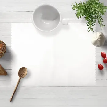 prostírání Teflonové prostírání na stůl TF-132 Bílé hladké bez vzoru 30x40 cm