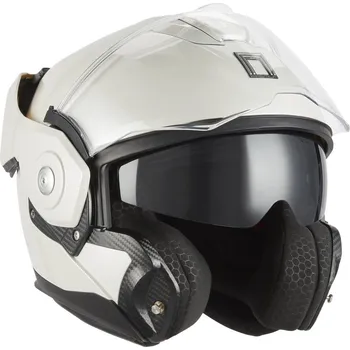 Helma na motorku přilba SPINNER, NOX PREMIUM (bílá) 2026 Velikost: L