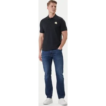 Pánská košile KARL LAGERFELD Polokošile 745015 562231 Tmavomodrá Regular Fit 3XL