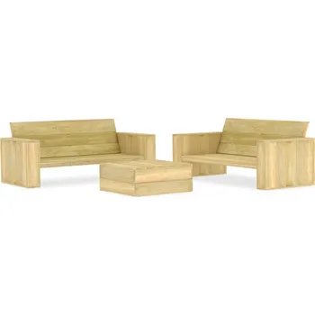 Zahradní sestava vidaXL 2dílná zahradní sedací souprava impregnované borové dřevo - 8719883889085