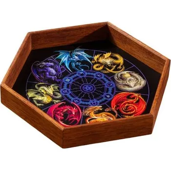 Příslušenství k deskovým hrám Q-workshop Dřevěný Dice Tray - Dragons of the Sabbats
