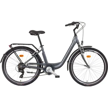 Městské kolo Městské jízdní kolo LIBERTY VIA 6spd 26" 2026 (pevná vidlice) antracitové