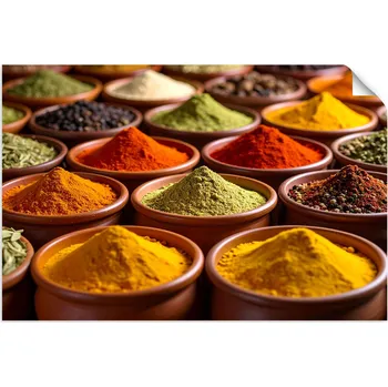 Fototapeta Samolepící plakát do kuchyně, jídelny, Koření a bylinky 150x100 cm