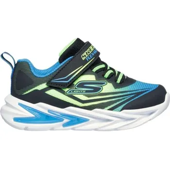 Chlapecké tenisky Dětská volnočasová obuv Skechers FLEX-GLOW ULTRA 23 Světle zelená, Modrá, Černá, Bílá