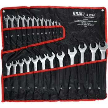 Autodoplněk Kraft&Dele Klíče očko-vidlicové 6-32 CrV 25 ks matné KD10930