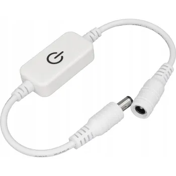 LED páska STMÍVAČ LED DOTYKOVÝ OVLADAČ SPÍNAČ PRO LED PÁSKY 12V 24V 6A 72W BÍLÝ