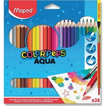 Pastelka Pastelky Color'Peps Aqua akvarelové 24 kusů Maped