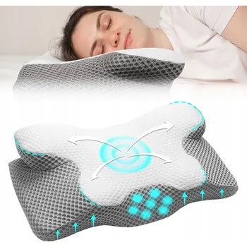 Polštář Polštář pod krk ortopedický paměťová pěna pro spaní ergonomický
