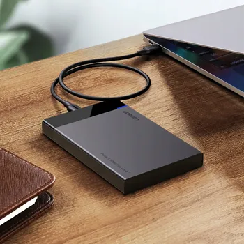 Příslušenství pro datový nosič EXTERNÍ BOX / POUZDRO NA DISK S USB-C KABELEM - RYCHLÉ A ODOLNÉ