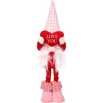 Obraz Vysoký valentýnský skřítek Krasnal v růžové pepito