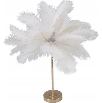 Lampička Stolní lampa s peřím dotykový spínač USB